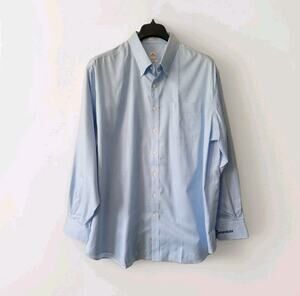 Peter Millar Mens Crown Cool Shirt Sz XX Large Blue Pattern Long Sleeve Linen